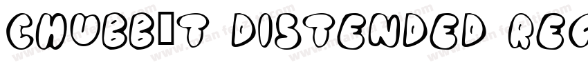 Chubbét Distended Regular字体转换